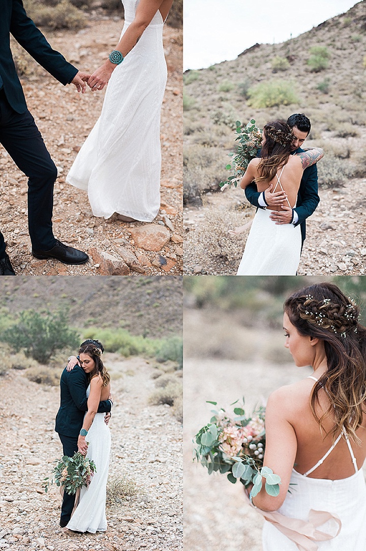 desert wedding shoot
